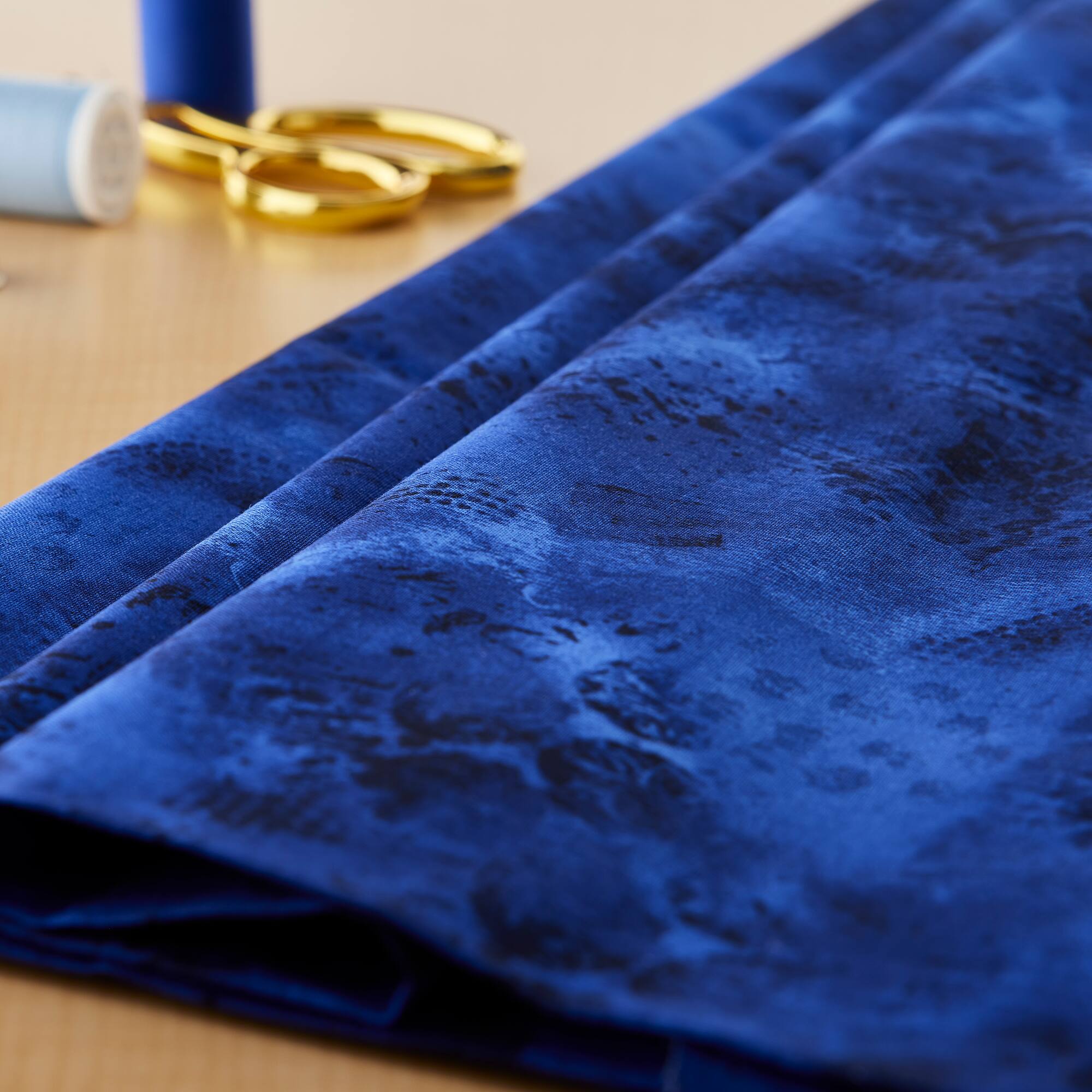 Fabric Editions Blue Fluid Texture Cotton Home Décor Fabric